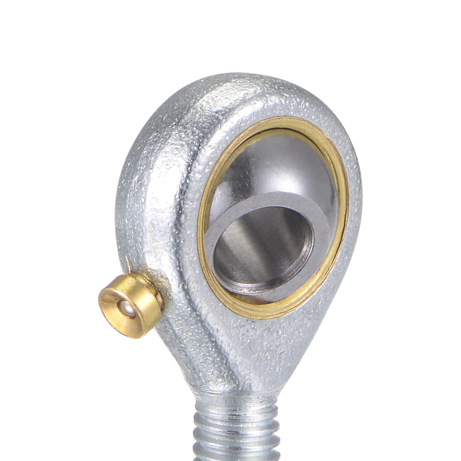 2pcs POS6 Rod End Bearing 6mm Bore Self-lubricated M6x1.0 Left Hand Male Thread