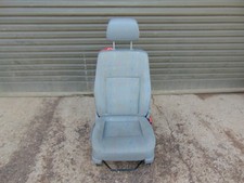 VW Transporter Seat T5 03-09 Van Drivers Right Front Grey cloth Headrest clasp