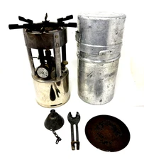 Vintage Coleman #530 Camp Stove Stainless Steel Cooker