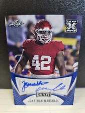 2021 Leaf Signatures Jonathan Marshall XRC Auto #BA-JM2 NY Jets Blue RC 