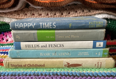 Vintage English Reading Textbooks - Lot of 5 - Basic Reading, Happy Times, MORE