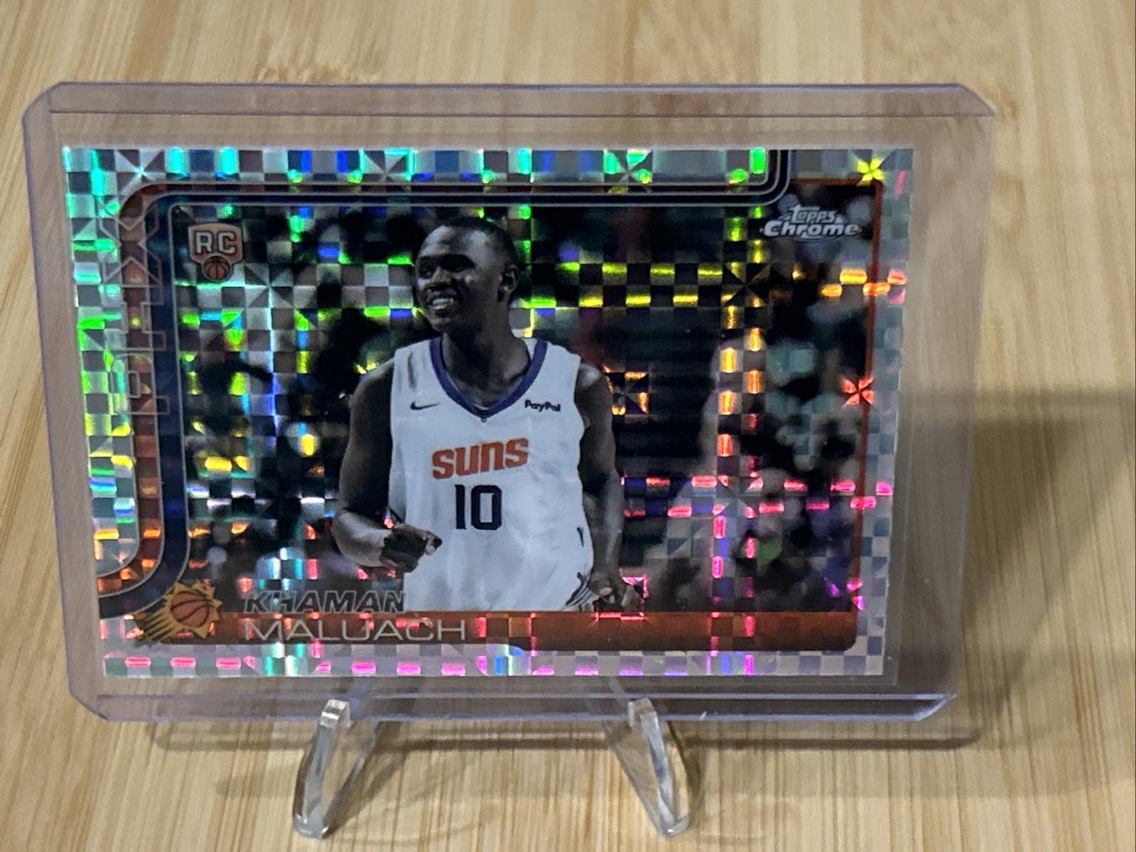 2025-26 Topps Chrome NBA X-Fractor Khaman Maluach RC Phoenix Suns #260