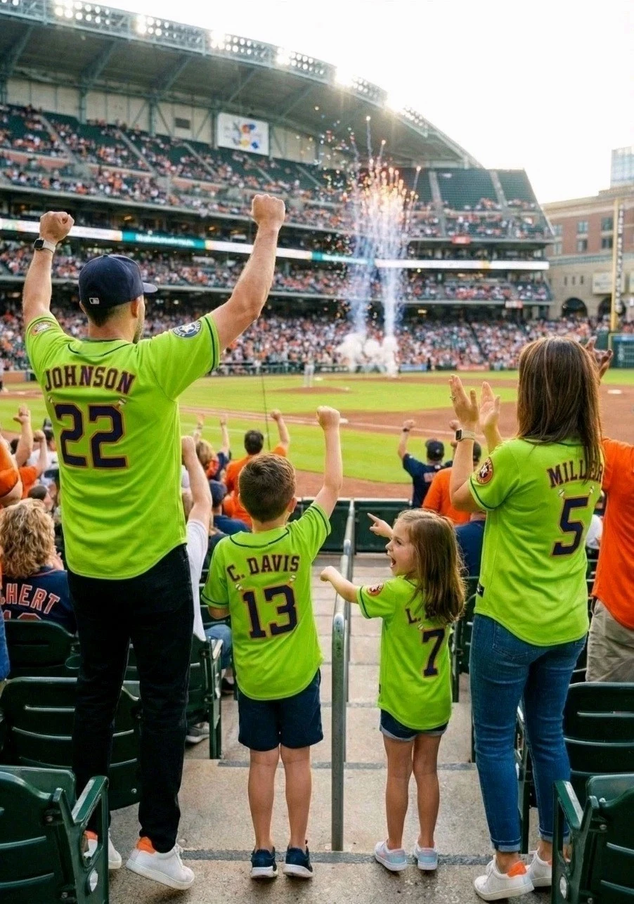 Custom 2025 Houston Astros Orbit The Mascot Special Edition 3DPrint Green Jersey