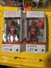 Star Wars Hasbro Black Series Mandalorian Warrior & Scout Trooper Holiday SE