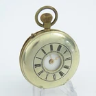 Swiss Brass & Silver Demi-Dial of Hal Hunter Non-Running Pocket Watch