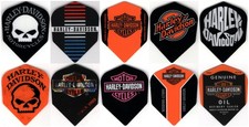 "10 PACK OF HARLEY DAVIDSON" Dart Flights: STANDARD SHAPE: 10 sets