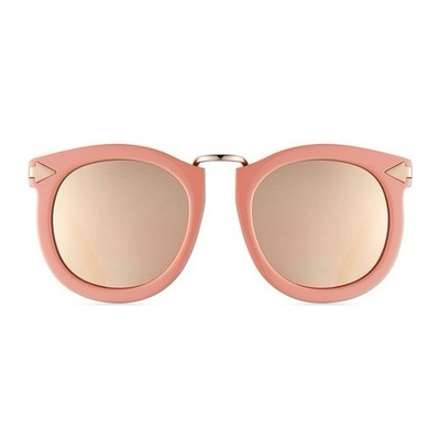 Karen Walker Pink Sunglasses Super Lunar Round monochromatic  display picture 2