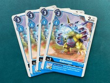 Gabumon ST2-03 Playset Starter Deck Cocytus Blue Digimon Card Game x4