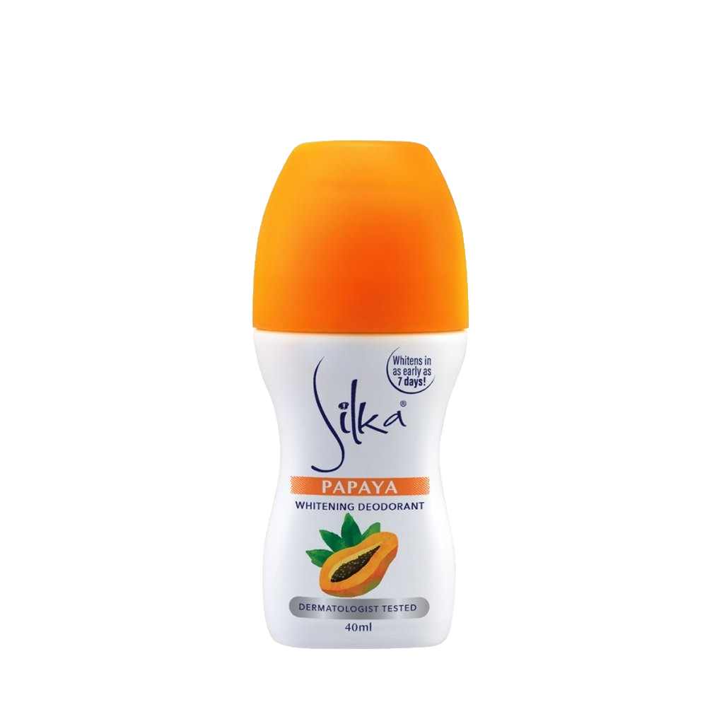 Silka PAPAYA Roll On Deodorant 40ml - Skin Lightening & Brightening