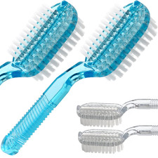 Handle Grip Fingernail Brush Two Sided Nail Brush Foot Scrub Brush Soft Stiff Br