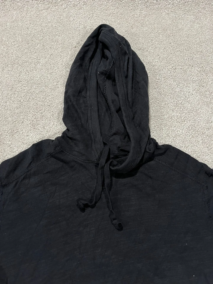 Sudadera con Capucha Rag Bone Para Hombres Extra Pequeña Negra Pullover Informal Algodón Defecto Foto 3 de 4