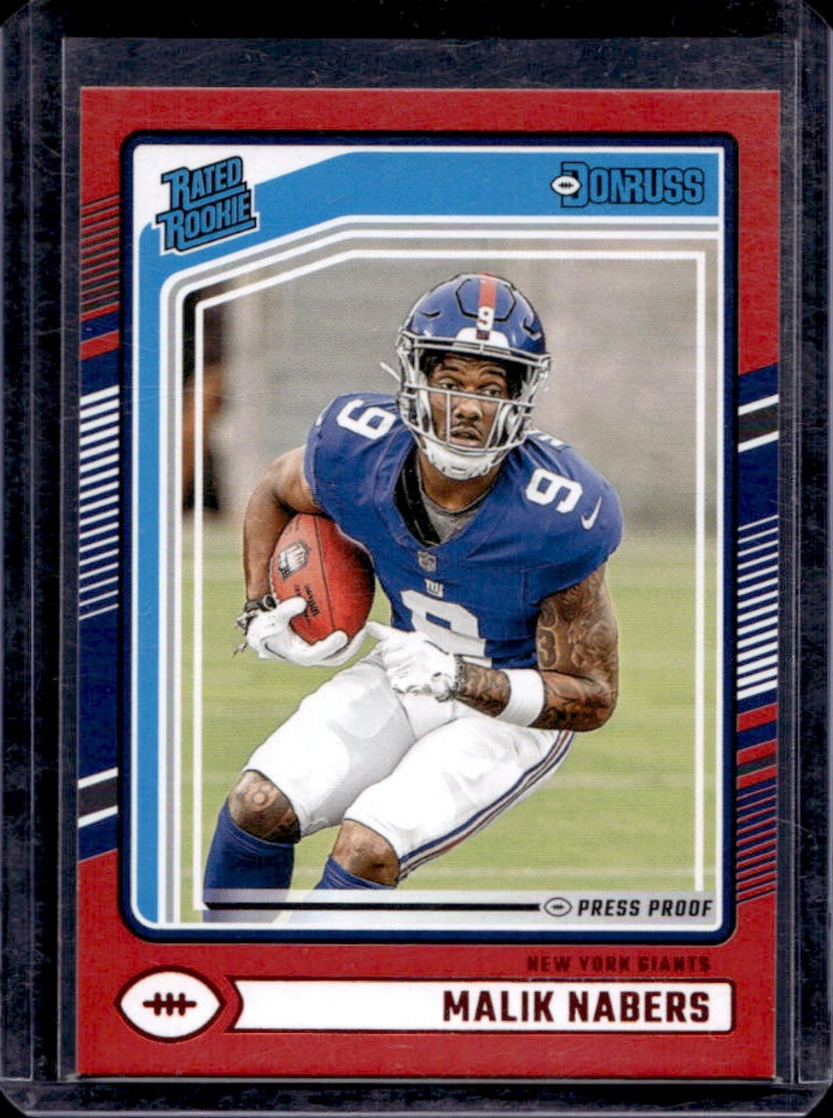 2024 Donruss Malik Nabers Press Proof Red Rated Rookie #383 Giants