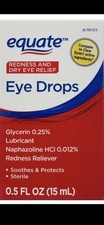 Equate Redness  Dry Eye Relief Eye Drops 0.5 Fl Oz/15 ML Compare To Clear Eyes