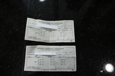 Vintage Receipt Lot of 2 From Michigan Democratic Association 