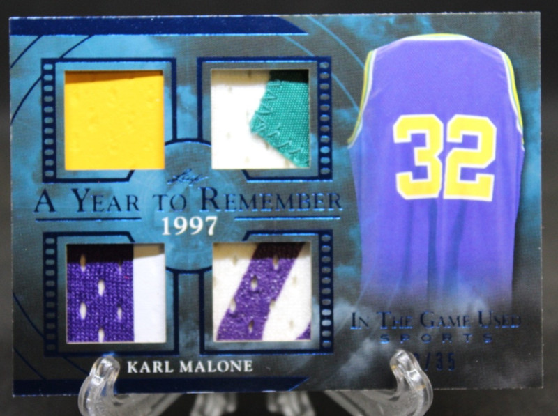 2020 Leaf ITG Used Sports A Year To Remember Karl Malone 2/35 Utah Jazz #AYR-23