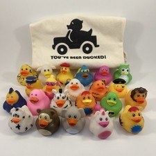 Bag of 22 Rubber Ducks for Duck Duck Jeep - Assorted Styles  Mini Tote Bag
