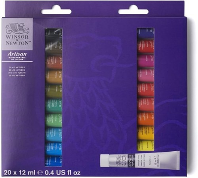 #ad Winsor amp; Newton Artisan Water Mixable Oil Color Paint Set of 20 Tubes 12ml NEW $20.29