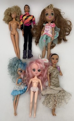 B-Kind Ivy Eco La Dee Da Liv Mattel Ken Hot Skatin Kid Kore Lot of 6 Dolls