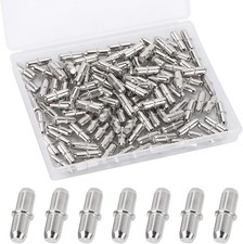 120 Pcs Shelf Pins 5mm Support Pegs x 16mm, 120 - Silver