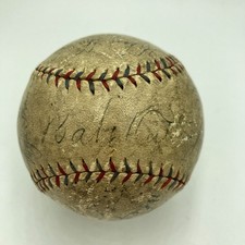 1927 NY Yankees WS Champs Team Signed Baseball Babe Ruth Lou Gehrig PSA DNA COA