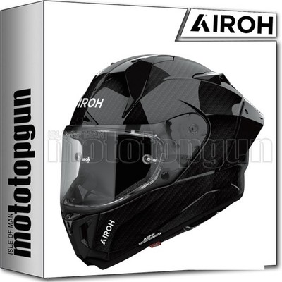 AIROH FULL FACE MOTORCYCLE HELMET GP800 GP899 CARBON GLOSS S