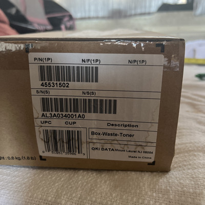 45531502 Original OEM Okidata Waste Toner Collector Genuine Sealed C900 Series