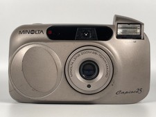 Minolta Capios 25 28-70mm Macro Point Shoot Film Camera Tested Japan