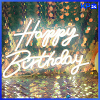 Led Neon Happy Birthday Schild Nachtlicht Dekoration Usb FüR Party Schlafzimmer