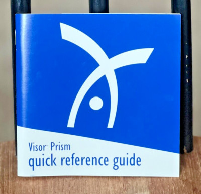 Visor Reference Collectable Vintage Handspring Visor Prism Quick Reference Guide Manual ...