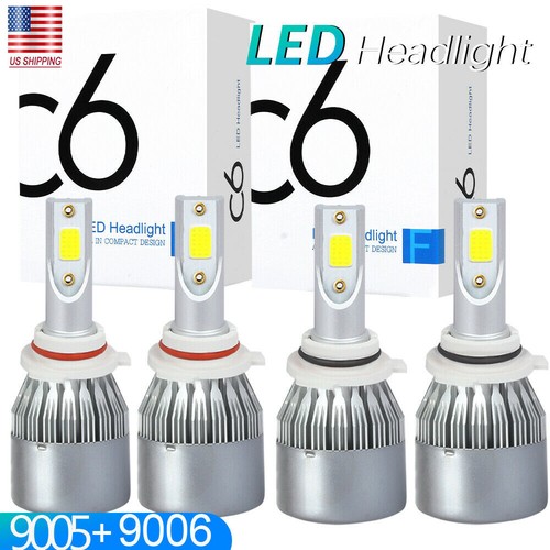 Purchase Combo 9006 9005 Cree 48-4014 SMD 60W LED High/Low Beam Xenon White Light Bulb In - Foto 8