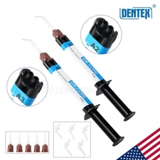 Dentex Dental Dual Cure Flowable Composite Resin A2 A3 Refill Core 8g