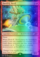MTG Magic the Gathering Devil K. Nevil (104/654) Unfinity LP FOIL
