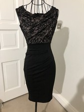 BNWT Sexy Lace Dress, Little Black Mini Dress By Jessica Wright, Size 8, RRP £70