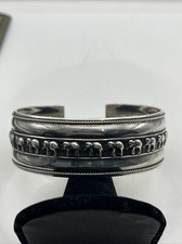 Sterling 925 Silver Elephant Bangle