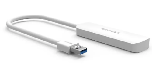 Lenovo Ultra-Slim 4-Port USB 3.0 Hub in White - Brand New