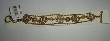 BRAND NEW WITH TAG, COOKIE LEE GOLDTONE STYLISH BRACELET 89541 MRP 22 TOGGLE