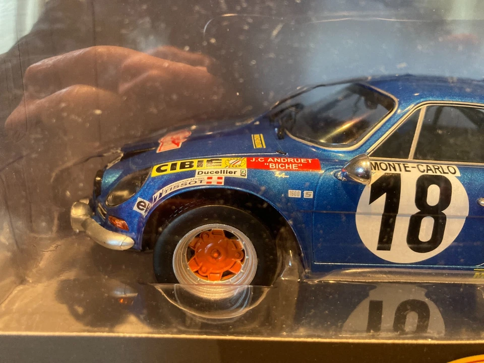ALPINE A110 1800 RALLYE MONTE CARLO 1973 ANDRUET + FASCICULE SCALE 1/18 ALTAYA - Photo 4/4