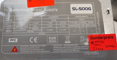 Netzteil/PSU Inter-Tech SL-500G Netzteil 500W #17