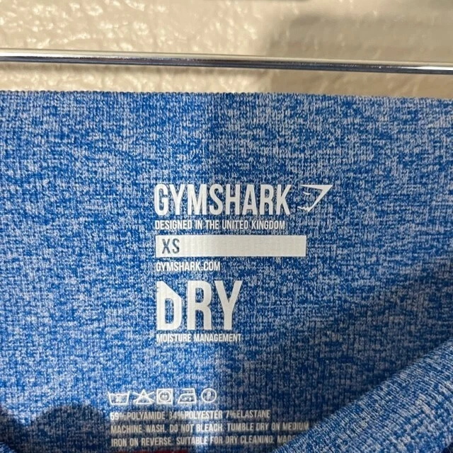 gymshark heather cropped athletic logo leggings