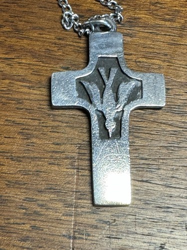 Vintage Religious Pendants, Lot of 2, Sterling Silver - Picture 2 of 7
