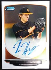 Hunter Harvey - 2013 Bowman Chrome RC AUTO Autograph 