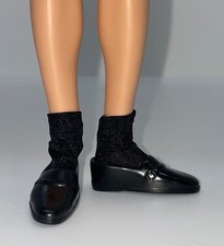 Barbie Loves Elvis Presley Ken Fashion Doll Outfit Black Socks Loafers Shoes NEW