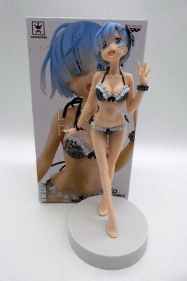 Re:Zero EXQ Figure Bikini (Black) Rem 1/7 PVC Anime Figur OVP Banpresto Fi-185