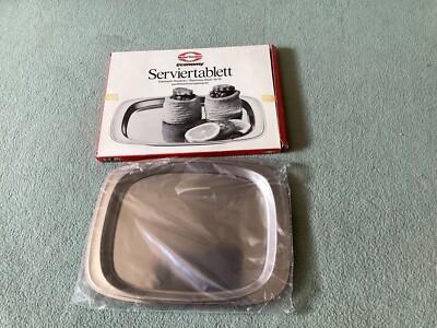 Serviertablett Marke Tischfein Tablett Plateau Servierplatte Edelstahl  Bauhaus