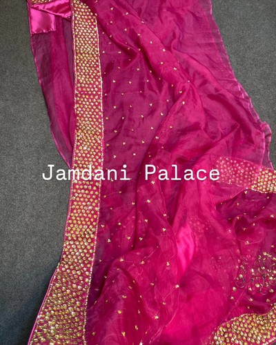 Original Sopura Muslin Saree With All Over Gorgeous Worked. 15days Shipping Time - Picture 2 of 4