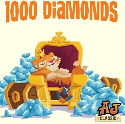 WILD WORKS Animal Jam Classic AJC 1000 Diamonds (READ DESCRIPTION BEFORE BUYING)