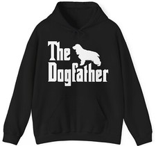 Cocker Spaniel Dad Hoodie Gifts Hooded Sweatshirt Father Pullover Hoody for Him