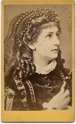 Katharina Frank, ( Katharina Frankl Austrian Actress, Theater, Vintage CDV Photo