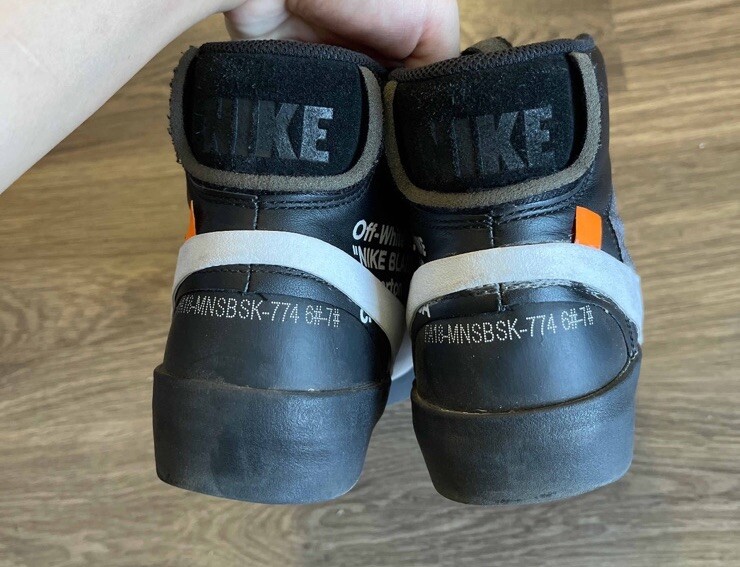 OFF WHITE X NIKE Taglia 6 Nike Off White x Blazer Mid Grim Reapers