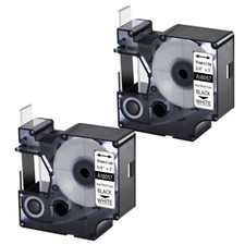 2PK For DYMO Rhino 4200/5200 Heat-Shrink Tube 18057 Industry Label Tape 3/4" x5'